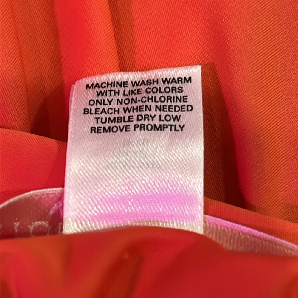 Victoria’s Secret Very Sexy Orange Lace Trim Open Back Nightgown Women Size L - Picture 7 of 8